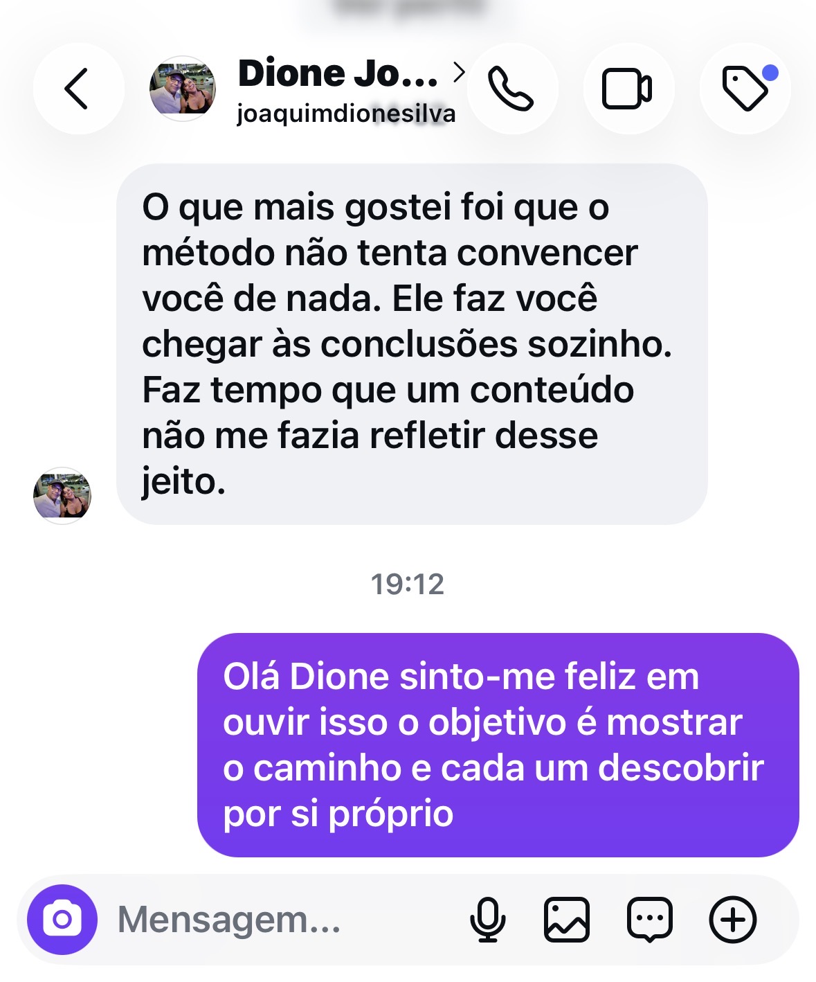 Depoimento de Joaquim Dione